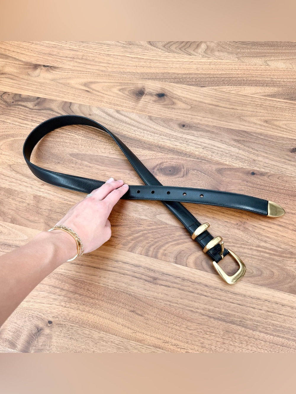 Aritzia Real Leather Belt XS